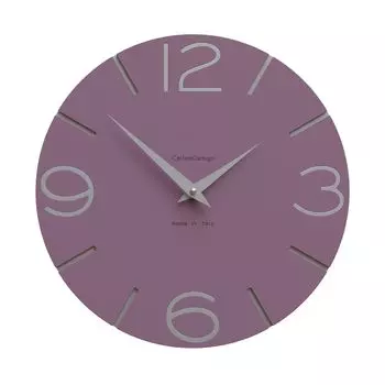 Настенные часы CalleaDesign SMILE Фиолетовый алюминий