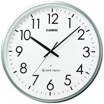 Настенные часы CASIO Wave ceptor Silver IQ2000J8JF с функцией автоматического радиоприема