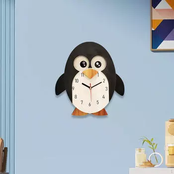 Настенные часы Horologue Mini Penguin Shape Home Decorations Pendulum Room Decoration Bedroom