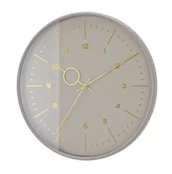 Настенные часы Interform Cerne Greige Gold Foil Sweep с диаметром механизма CL-4088GY 30,5 см серый