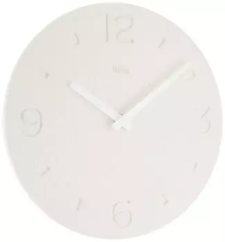 Настенные часы Lemnos Analog Diatomaceous Earth White Diatomaceous Earth Clock Lemnos Диаметр Толщина 4 см (Шлифованная отделка) NY21-03WH 28,5 см белый