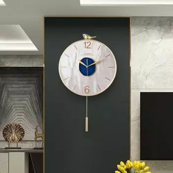 Настенные часы Nordic Metal Agate Living Room Decoration Настенные часы Home Decor Mute Creative Luxury Glod Kitchen Clock Undefined
