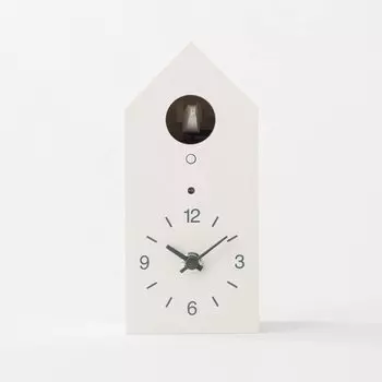 Настенные часы с кукушкой MUJI 15832491 Ширина 95 x Глубина 108 x Высота 204 мм Часы/Белый белый