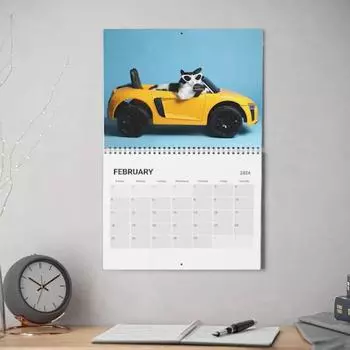Настенный календарь с кошками на 2025 год. Милый настенный календарь с кошками. Ежемесячный планировщик. Напоминание о праздничных датах.
