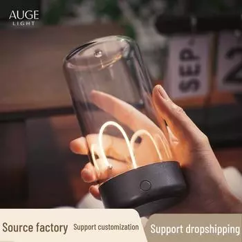 Настольная лампа Augelight Mini Magnetic — перезаряжаемая, портативная и креативная лампа для кемпинга и создания атмосферы 0.9W зелёный