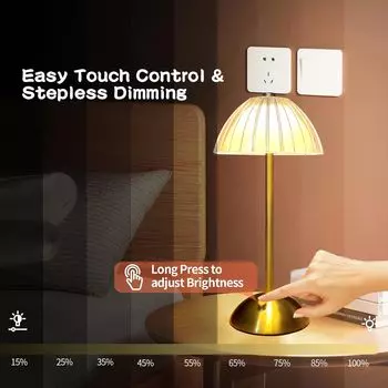 Настольная лампа для спальни с сенсорным датчиком Crystal Diamond LED Настольный ночник Nordic Decoration Настольные лампы для бара, отеля, прикроватное освещение