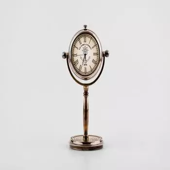 Настольные часы в викторианском стиле из Лондона, латунь, 12,7 см, гравировка, настольные часы из цельной латуни, декор для дома и офиса