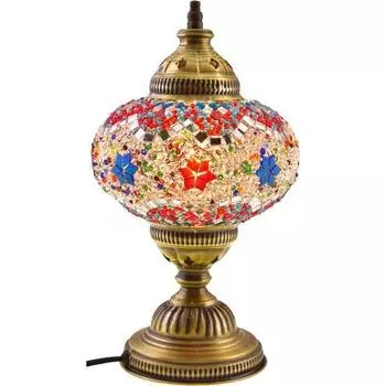 Настольный мозаичный стол, абажур, лампа, ночник