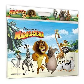 Настольный пазл Alok Madagascar AL80-161, 80 деталей, разные цвета Пазл, Детские игры, Развивающие игрушки