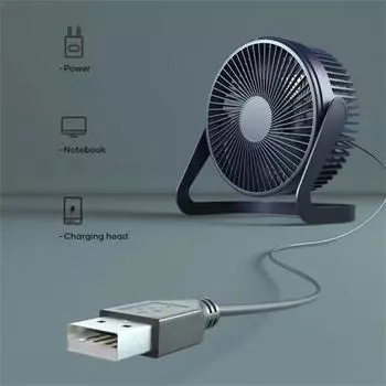 Настольный USB-вентилятор, охладитель воздуха, вращение, регулируемый угол, для офиса, летний портативный вентилятор, USB-вентилятор для дома, напольный настольный вентилятор белый