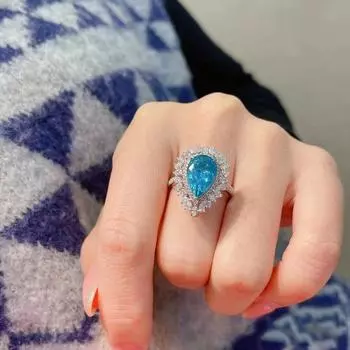 Настоящее 14-каратное розовое золото с сапфировым кольцом для женщин Anillos De, обручальные кольца, происхождение, обручальное кольцо с сапфиром и драгоценным камнем, женское Bizuteria Girls 7 розового золота