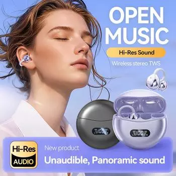 Настоящие беспроводные наушники Bluetooth-наушники Наушники с костной проводимостью TWS-наушники Спортивные наушники Игровая гарнитура Водонепроницаемые наушники чёрный