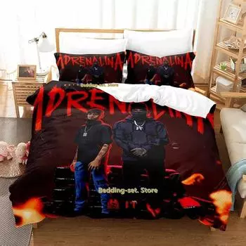 Natanael Cano Bedding Set Single Twin Full Queen King Size Bed Set Adult Kid Bedroom Duvetcover Sets Print Anime Bed Sheet Set 70x133cm 2pcs