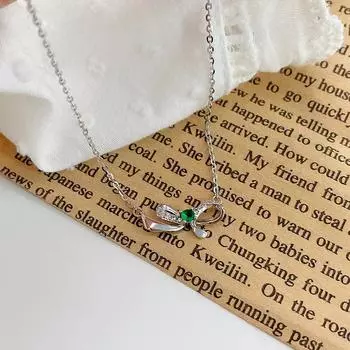 National Style Bow Necklace for Women, Light Luxury and Niche Design, Versatile and Sweet Necklaces