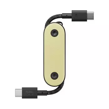Native Union Pocket Cable 60W – армированный кабель USB-C для портативной зарядки - iPhone 15, 15 Pro, Pro Max, iPad Air, Galaxy S24, Flip 5, Fold 5
