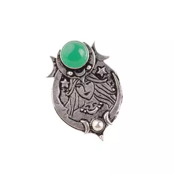 Natural Green Onyx Cab Gemstone 925 Sterling Silver Handcrafted Necklace Pendant CP-22-26