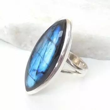 Natural labradorite Gemstone Solid 925 Sterling Silver Ring, Bezel Ring, Statement Ring, Unique Ring, Silver Jewelry 6