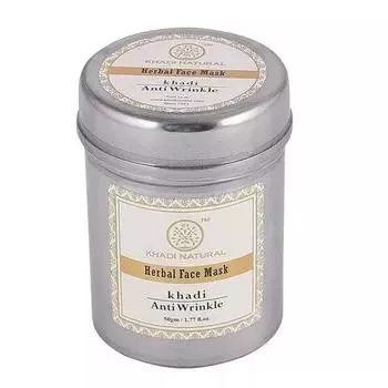 Натуральная маска для лица против морщин (50 г), Herbal Face Mask Anti Wrinkle, Khadi Natural 7.375