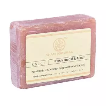 Натуральное мыло Khadi с древесными сандалами и медом, 100 г