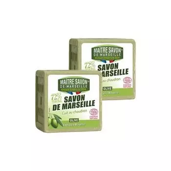 Натуральное мыло Mattersabong France Marseille Olive, 300г, 2 шт.