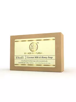 Натуральное травяное мыло Khadi с кокосовым молоком и медом, 125 г