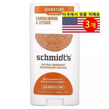 Натуральный дезодорант Schmidt s с ароматом сандалового дерева и цитрусовых, 3 шт.