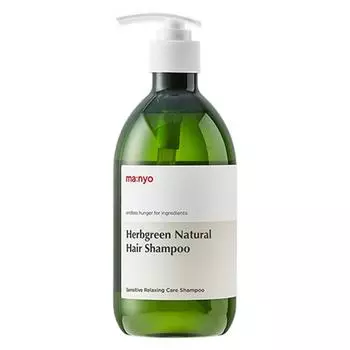 Натуральный шампунь для волос Manyo Factory Herb Green с травами и вкусом лимона, 510 мл, 1 шт.