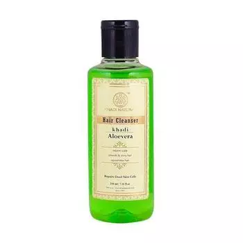 Натуральный шампунь с Алоэ вера: для придания блеска волосам (210 мл), Hair Cleanser Aloevera, Khadi Natural 14.375