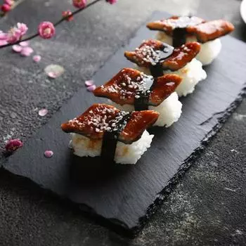 Натуральный сланец Western Square Steak Plates Прочные каменные пластины для пиццы, суши, стейка, барбекю, выпечки, фруктов, подносов, тортов
