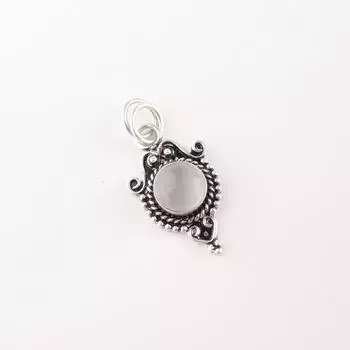 Natural Selenite Gemstone 925 Sterling Silver Jewelry Handmade Beautiful Pendant PP-39-49