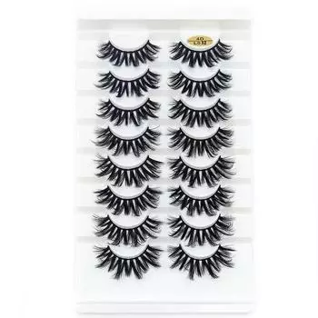 Natural Wispies Fluffy Multilayered Effect 25MM Lashes Eye Lash Extension False Eyelashes 4D Mink 4DL032