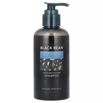 Nature Republic, Black Bean, тонизирующий шампунь для волос, подходит для всех типов волос, 10,14 жидких унций (300 мл)