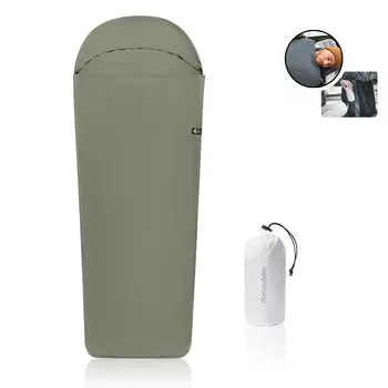 Naturehike Outdoor Inner Внутренний Ультра Внутри Спящий Спящий Быстро нагревается Мягкий Внутри Спящий Спящий в Сумке для хранения в комплекте зелёный