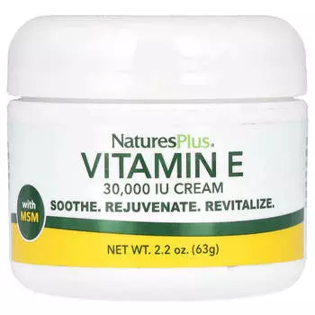 NaturesPlus, Крем с витамином Е, 30 000 МЕ, 63 г (2,2 унции)
