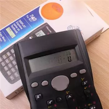 Научный калькулятор с двумя дисплеями 82MS/TL E9051 — многофункциональный экзаменационный калькулятор для студентов 82MS model чёрный