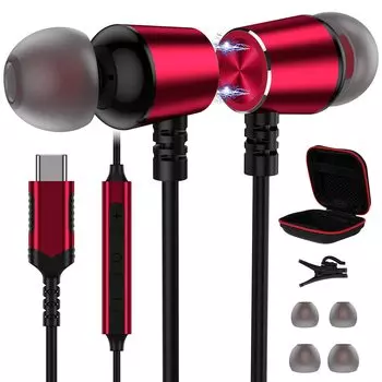 Наушники APETOO USB C для Galaxy S20 FE Galaxy S21 Ultra Наушники Type C Наушники HiFi Stereo Bass Шумоподавление USB C Наушники для Samsung