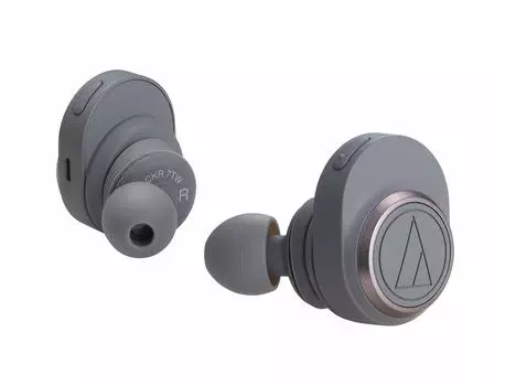 Наушники Audio Technica совместимы с Полностью беспроводные наушники Оснащены усилителем для наушников с ЦАП Покрытие диафрагмы DLC До 15 часов