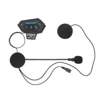 Наушники для мотоциклетного шлема Bluetooth 4.0 + EDR Гарнитура Беспроводные наушники для шлема Hands Free с чёрный