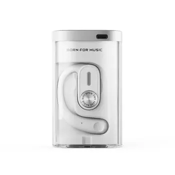 Наушники Jadeaudio JW1 White с открытым ушным вкладышем, полностью беспроводные наушники TWS, прослушивание при открытом Bluetooth-наушнике, Bluetooth не блокирует уши, заушный крючок белый