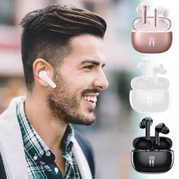 Наушники S2 True Wireless Bluetooth 5.3 оснащены технологией цифрового дисплея черного цвета, наслаждайтесь непревзойденными ощущениями от прослушивания! One Size