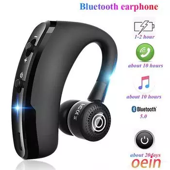 Наушники V9 Bluetooth-наушники Беспроводная гарнитура Handsfree Бизнес-гарнитура Drive Call Спортивные наушники для iPhone Samsung