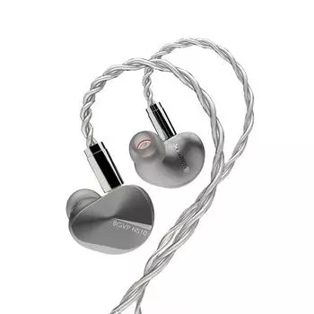 Наушники-вкладыши HiFi Monitor BGVP NS10 с разъемами 2,5/3,5/4,4 мм, 3-в-1, внутриканальные наушники, гарнитура, проводные наушники, 2DD+8BA темно-серого