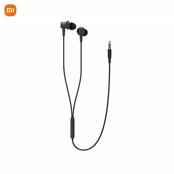Наушники-вкладыши Xiaomi с поршневыми наушниками, проводные спортивные наушники-вкладыши 3,5 мм с микрофонной гарнитурой