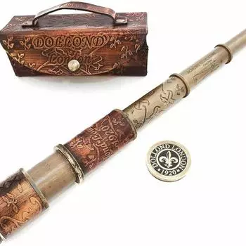 Nautical Marine Handheld 16 Telescope with Box Case Sailor Home Decor