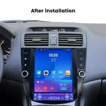 Navifly 9.7 вертикальный экран автомобильный радиоприемник для Honda Accord 7 2003 -2008 Carplay Android Auto мультимедийный видеоплеер 2Din головное устройство