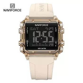 NAVIFORCE цифровые часы для мужчин ЖК-дисплей спортивные водонепроницаемые наручные часы унисекс детский подарок 7101 250mm серый