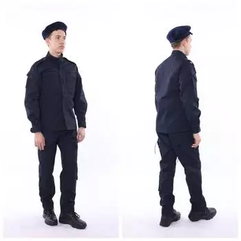 Navy Blue Ribstop Uniform Blouse Pants With Beret XS тёмно-синий