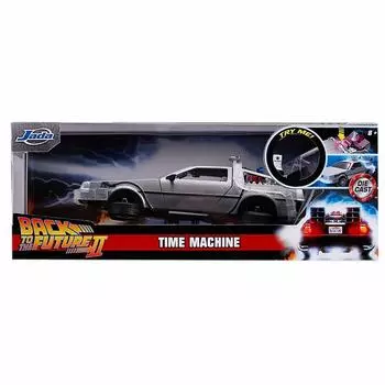 НАЗАД В БУДУЩЕЕ ЧАСТЬ II JADA TOYS 2019 ЛИТАЯ МАШИНА ВРЕМЕНИ МАШИНА DELOREAN С ОГНЯМИ BTTF 2 3 Мини-машина [Предмет]