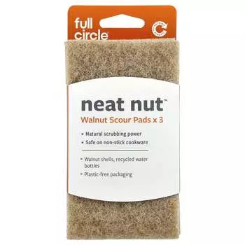 Neat Nut, Walnut Shell Stain Removal Pads, 3 Pack