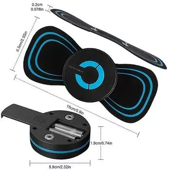 Neck Massage Patch Electric Massager Cervical Neck Back Patch 8 Mode Pulse Muscle Stimulator Portable Relief Pain Neck Care